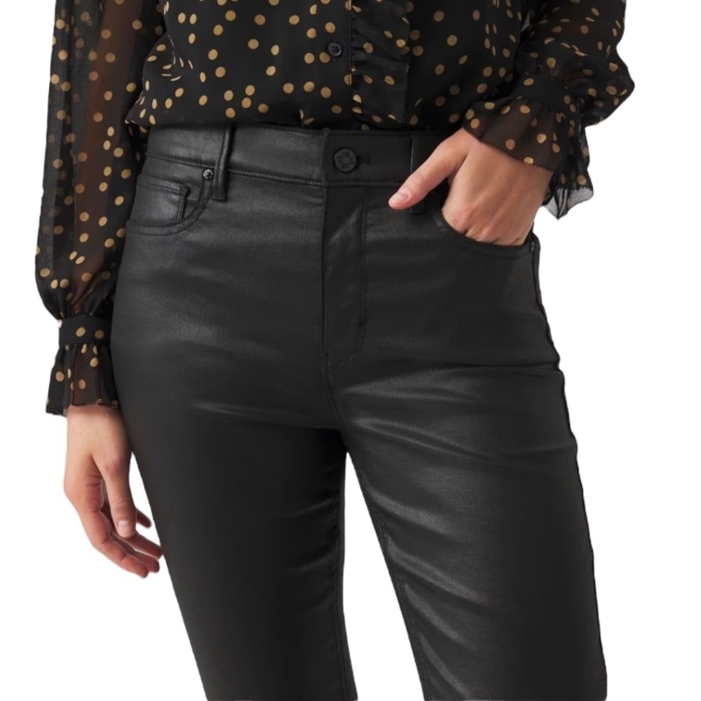 WHBM High-Rise Coated Skinny Jeans - Picture 11 of 11